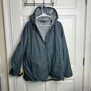 Free Country Women's XXL Cascade Windshear Jacket/Windbreaker Hooded Pile Lined